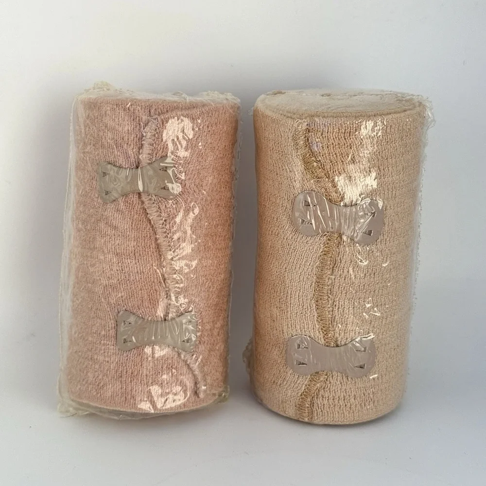 Lot of 2 VTG Parke-Davis Readiflex Elastic‎ Bandages – NOS Sealed w/ Clips